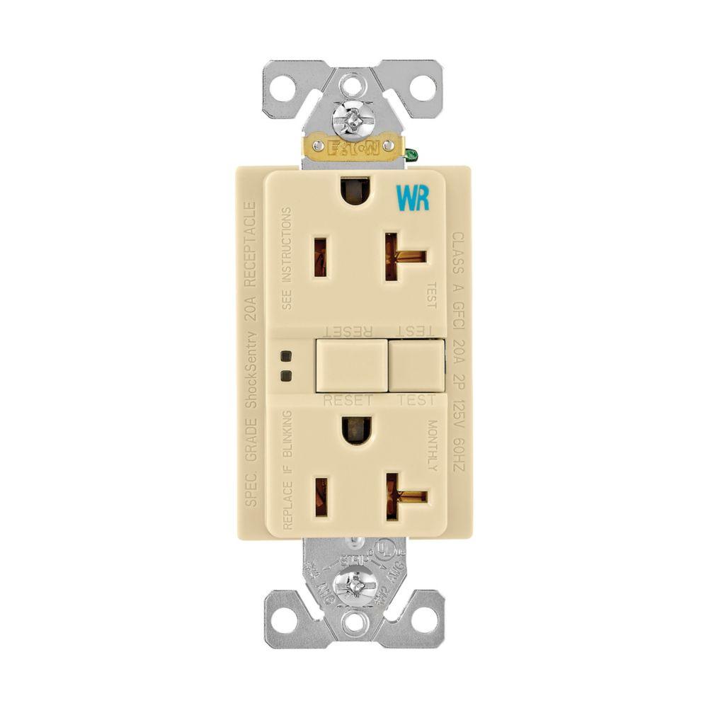 GFCI WR ST Duplex 20A 125V IV