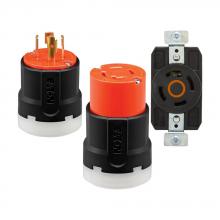 Eaton Wiring Devices AHCL1420FI - CCL Flanged Inlet 20A125/250V 3P4W-OR&BK