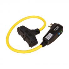 Eaton Wiring Devices GFP11A4P9 - PLUG 15A/120V 25FT 12/3 CORD TRITAP AUTO