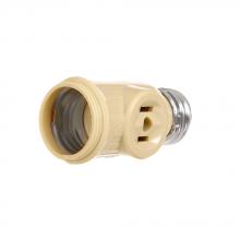 Eaton Wiring Devices BP715V - Socket Adap Med Base W/2Recp Keyless IV