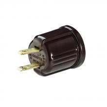 Eaton Wiring Devices BP738B - Adaptor 2P2W Plug to Med Base Socket BR