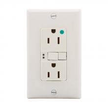 Eaton Wiring Devices SGFH15W - GFCI HG ST Duplex 15A 125V WH
