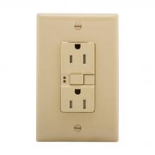 Eaton Wiring Devices TRSGF15V-M - GFCI TR ST Dup 15A 125V W/Mid Wlplt IV