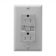 Eaton Wiring Devices TRSGFA15GY - GFCI Audible TR ST Duplex 15A 125V GY