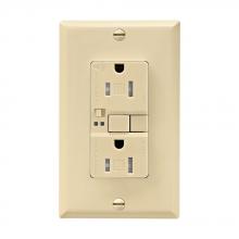 Eaton Wiring Devices TRSGFA15V - GFCI Audible TR ST Duplex 15A 125V IV