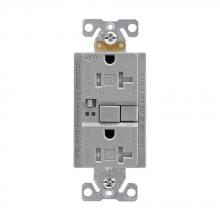 Eaton Wiring Devices TRSGFA20GY - GFCI Audible TR ST Duplex 20A 125V GY
