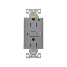 Eaton Wiring Devices TRSGFH15GY - GFCI TR HG Self Test Duplex 15A 125V GY