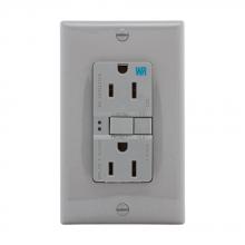 Eaton Wiring Devices WRSGF15GY - GFCI WR ST Duplex 15A 125V GY