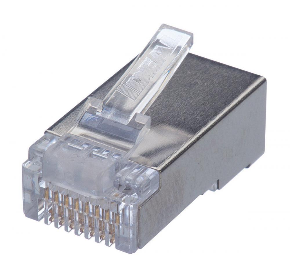 CAT5e Shielded Modular Plugs, 25/Card