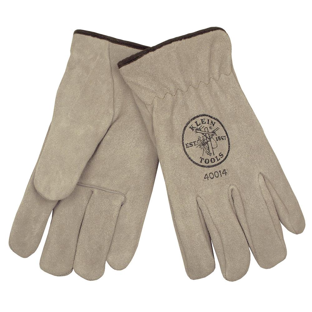 Suede Drivers Gloves Lined, L