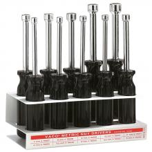 Klein Tools 70200 - Metric Nut Drivers, 3" Shafts 10 Pc