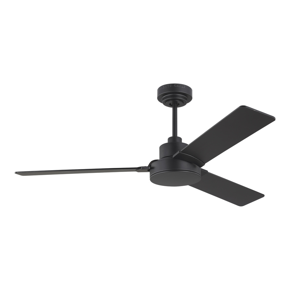 Jovie 52&#34; Indoor/Outdoor Midnight Black Ceiling Fan with Wall Control and Manual Reversible Moto