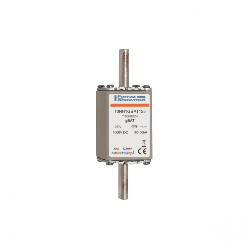 Fuse-link gBAT 1000VDC NH1 125A Plain Blades Cli