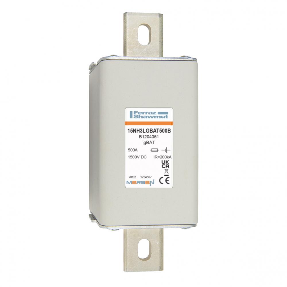 Fuse-link gBAT 1500VDC 3L 500A DIN Type Blades D