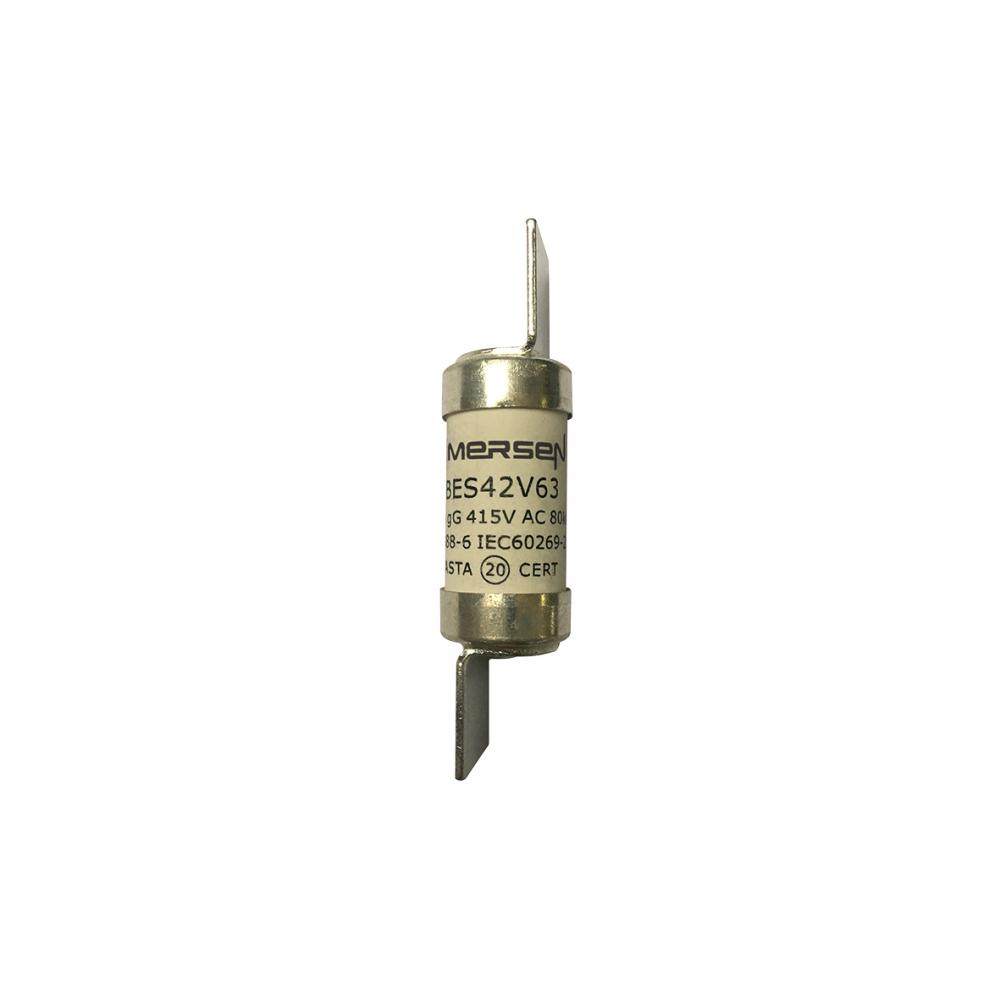 BS fuse-link IEC gG F2 415VAC 63A BES Offset Bla