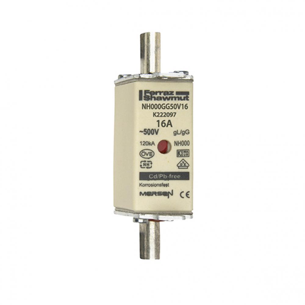 Fuse-link NH000 gG 500VAC 16A live tags Double i