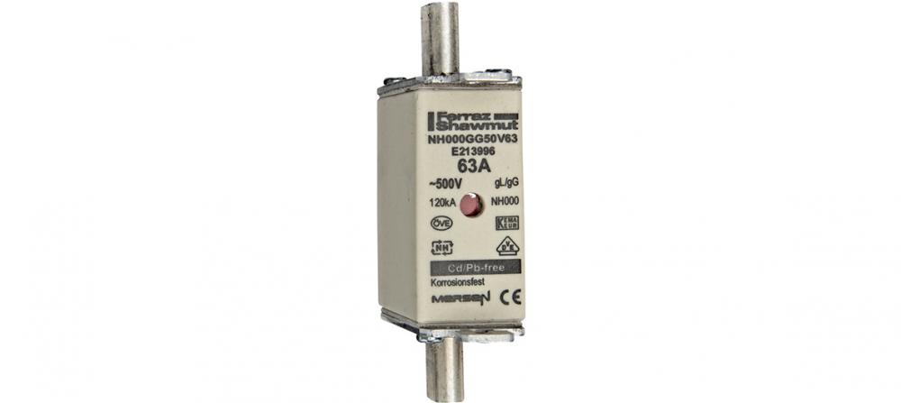 Fuse-link NH000 gG 500VAC 63A live tags Double i