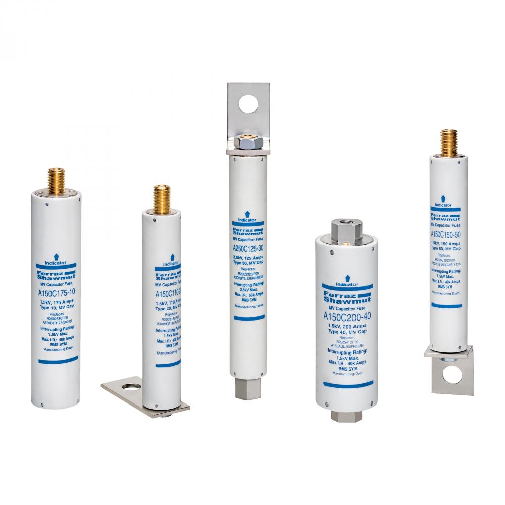 MV Capacitor Fuse 3000VAC 100A Male To Female St