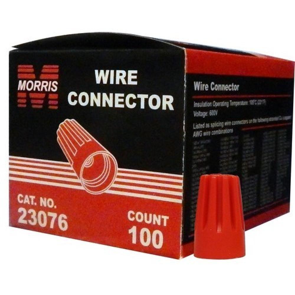 Screw-On Wire Cons P6 Red Boxed 100 Pack