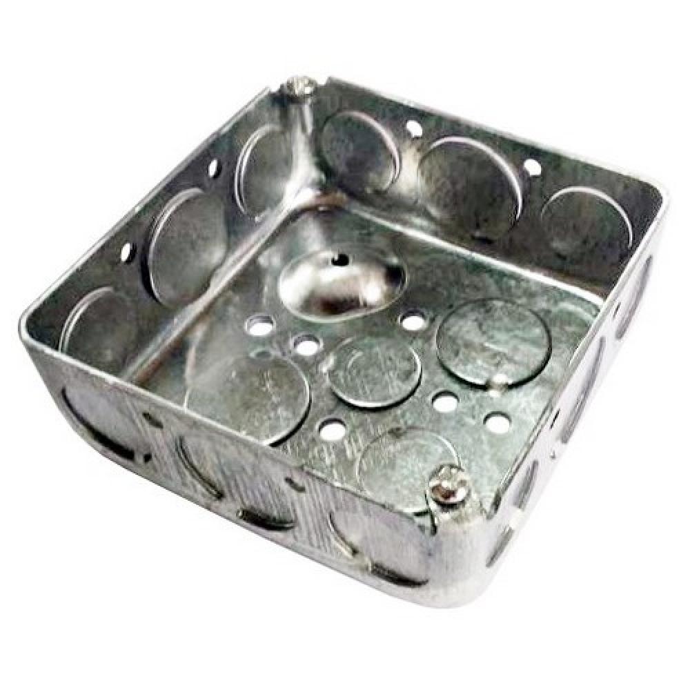 4&#34; Sq Stl Outlt Boxs 1-1/2&#34; Dp Drwn