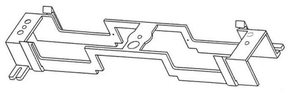25 Pair 66 Phone Block Mounting Bracket