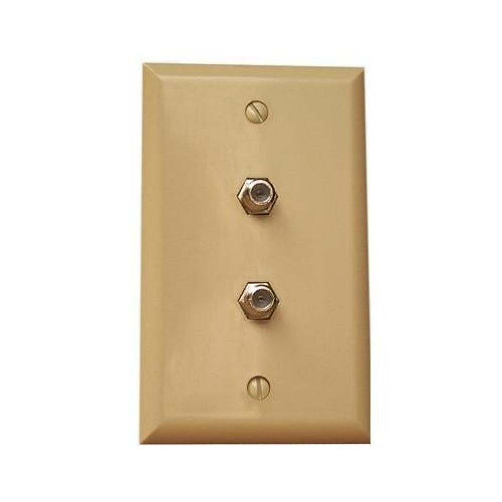 Double F Conn Wallplate Ivory