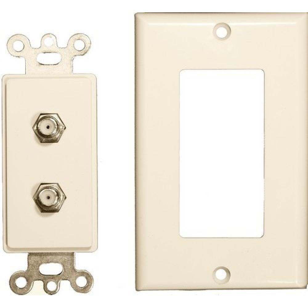2Pece Deco Dul F Con WallPlat Lt. Almond