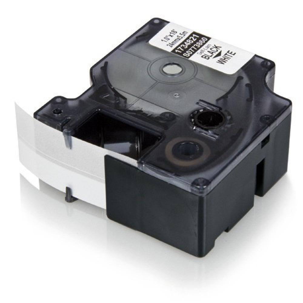 3/4&#34; Vinyl Tape Black (White Print)