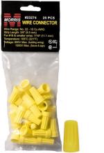 Morris 23274 - Screw-On Wre Cons P4 YEL Hngng Bg 25 Pck