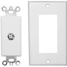 Morris 85116 - 2Piece Decorative Sgl F Con WallPlat Wht