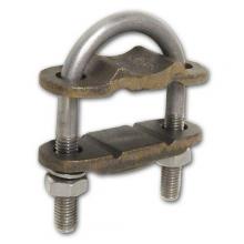 Morris 91762 - CU Gnd Clmp UBlt 2Cndtr 3" Ppe #4 250MCM