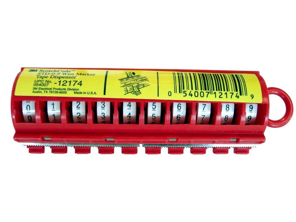 12174 STD-0-9 SDR WIRE MARKER FILLED DIS