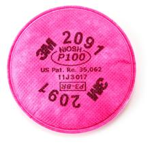 3M Electrical Products 2091 - 2091/07000(AAD) P100 PART FILTR 100/CS