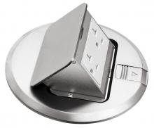 Arlington FLBT6615NLLR - NKL POP-UP CVR /W RECPT /W LEVELING RING