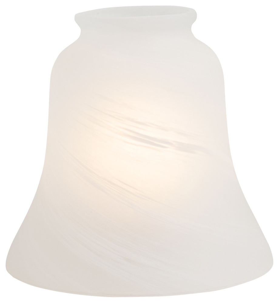 2 1/4&#34; ETCHED MARBLE GLASS SHADE