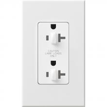 Lutron Electronics NTR-20-DDTR-WH-C - NOVAT 20A TPR RSIST DUAL DIM RCPT WH CSA