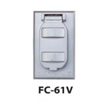 Teddico-BWF FC-61AV - 1 GANG VER DUP COV AR BZ