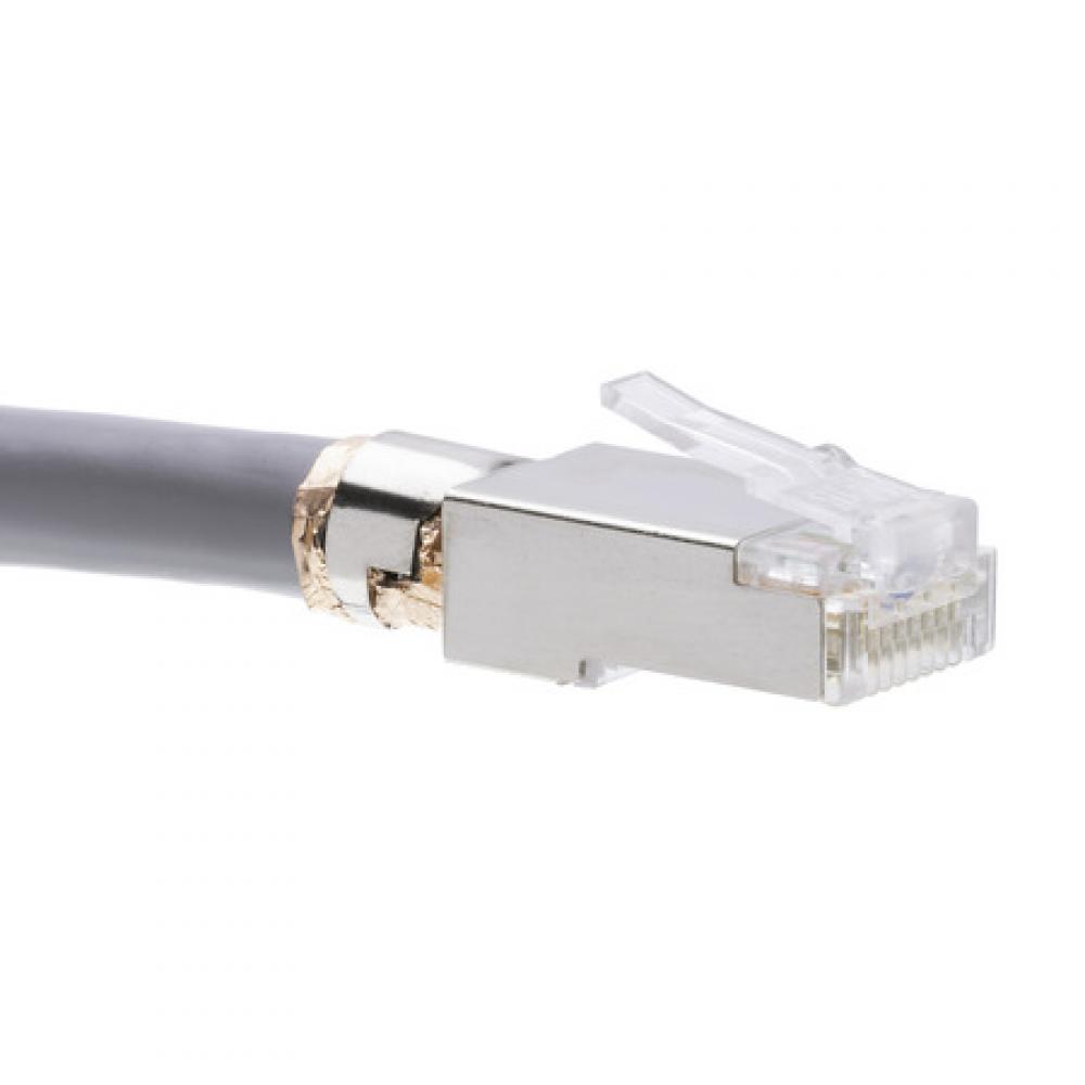 RJ45 C6A 10Gig Shield Con w/Lnr 25/Bg
