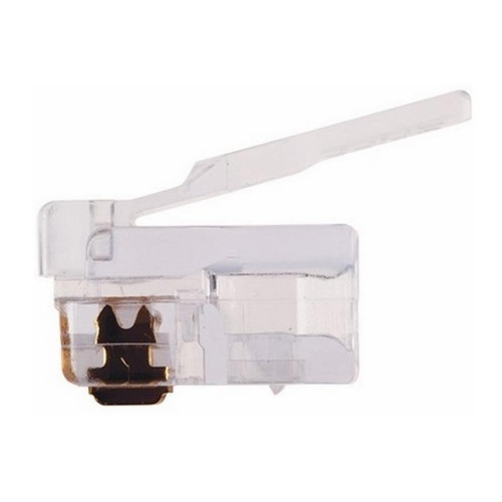 EZ-RJ11 Long Tab Connector, 100/Bx