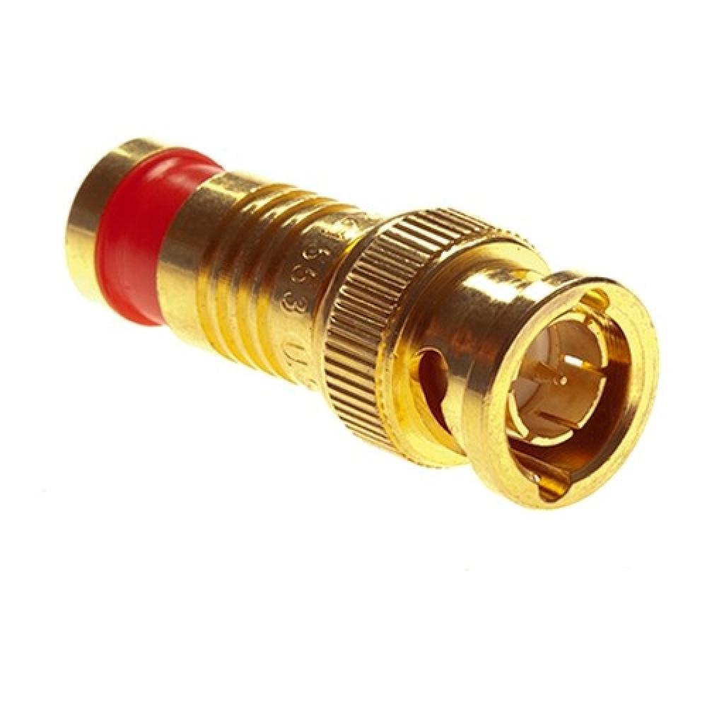 BNC RG59 Compression Gold Pl 25/Bg