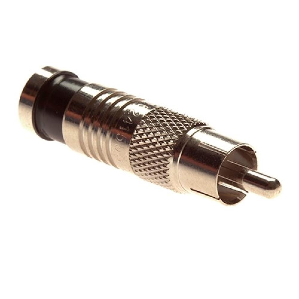 RCA RG6 Compression Nickel Pl 6/Clam