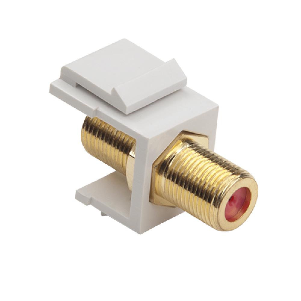 Keystone Jack F 3GHz White Install Pk