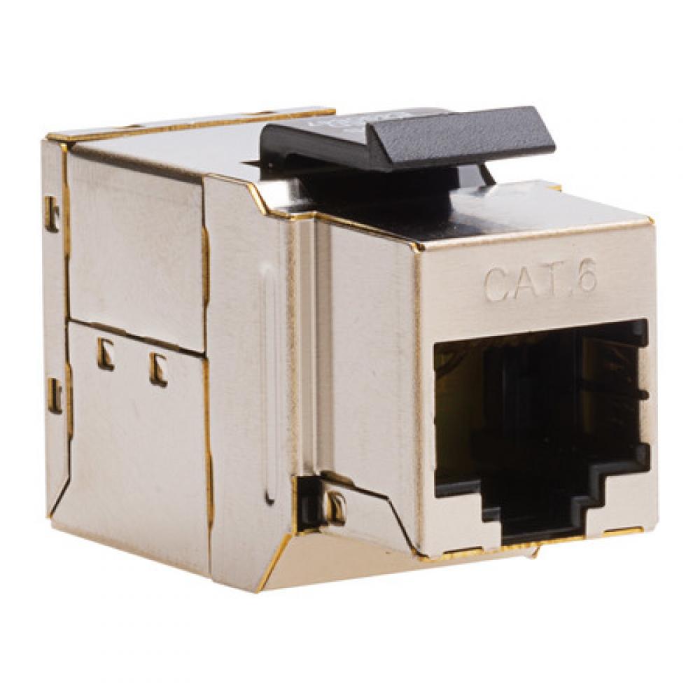 Cat6 SHLD Keystone Coupler F to F 1/Bag
