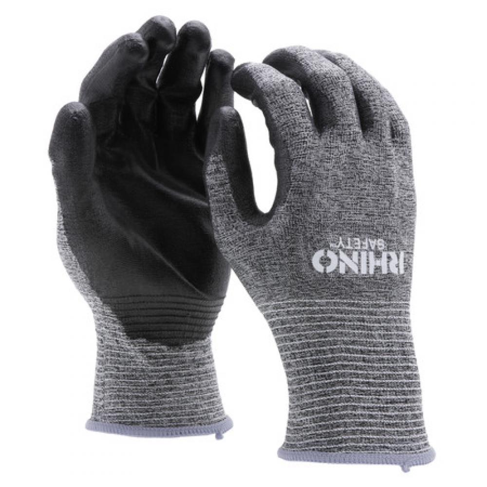 13GA GRY HPPE SHL ANSI CUT A2 ISO CUT B BLK PU P