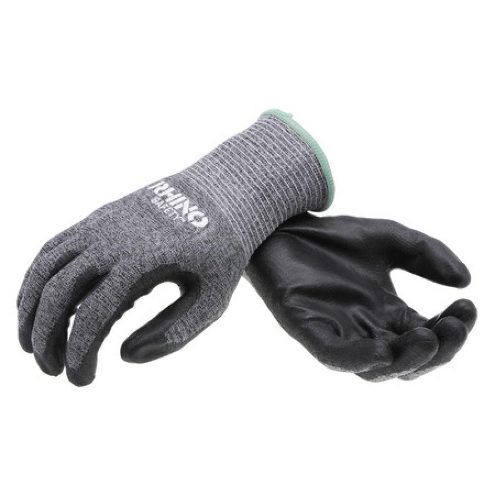 13GA GRY HPPE SHL ANSI CUT A2 ISO CUT B BLK PU P