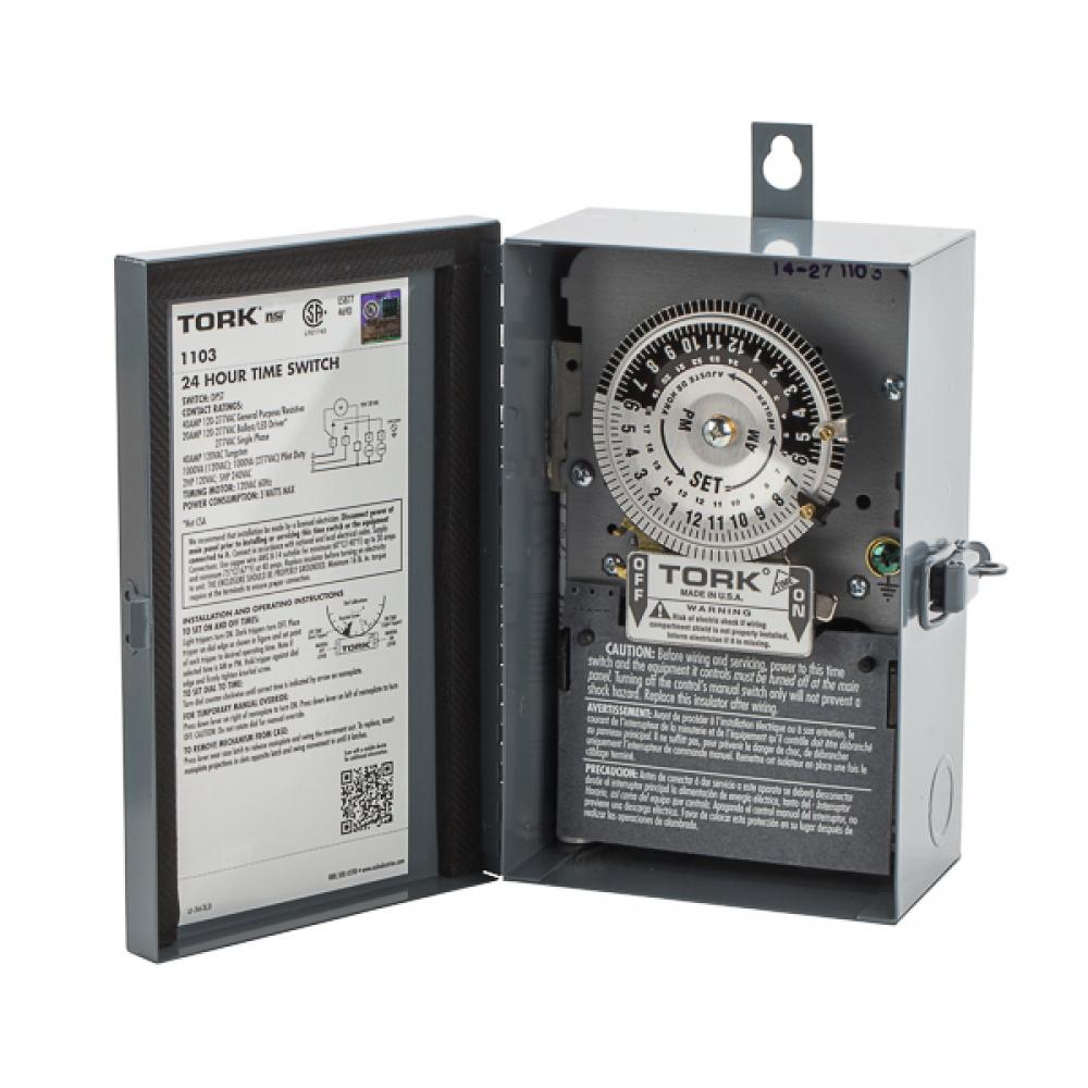 24 Hour Time Switch 40A 120V DPST Outd