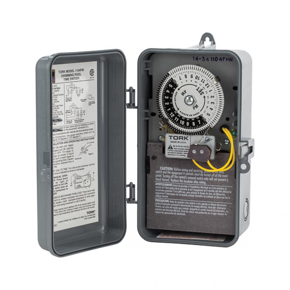 24 Hr Timer 40A 208-277V DPST w/FM Outd