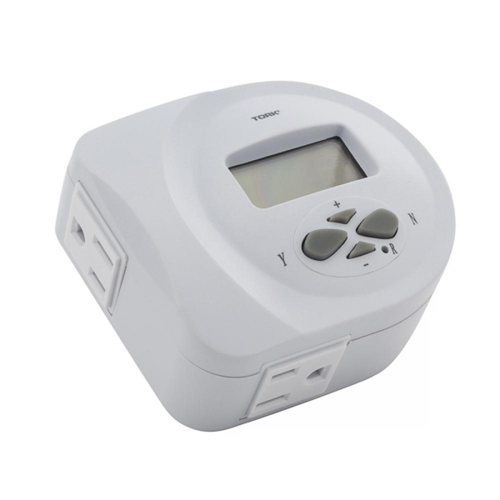 Digital Plug In 2 Grounded Outlet D