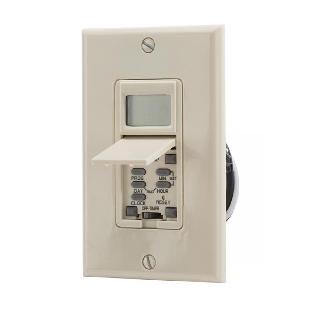 Digital Wall Sw Timer 120V Lt Almond