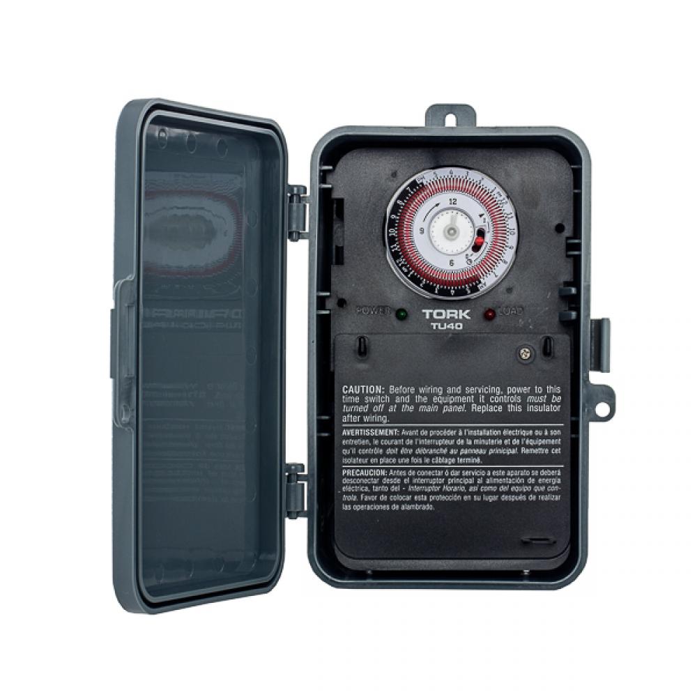 25 Hour Timer 40A 120-277V DPDT Outdoo